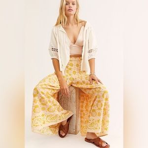 People Run River Wide Leg Pants Nwt 